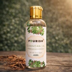 Pourish chandan jal sandalwood hydrosol 100ml natural face mist toner for all skin types