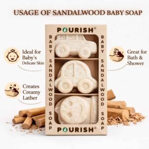 baby sandalwood soap benefits gentle skin bath use