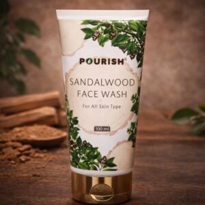 pourish sandalwood face wash for all skin types natural skin brightening cleanser