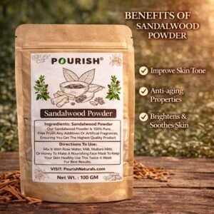 pure sandalwood powder for glowing skin face mask benefits pourish