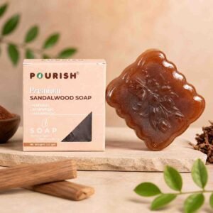 POURISH Premium Sandalwood Soap with natural chandan for glowing skin
